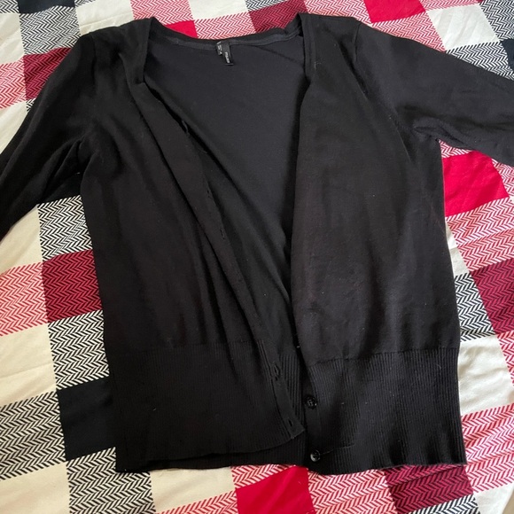 Worthington Black long Sleeve Button Up Cardigan‎ Large - Picture 2 of 2